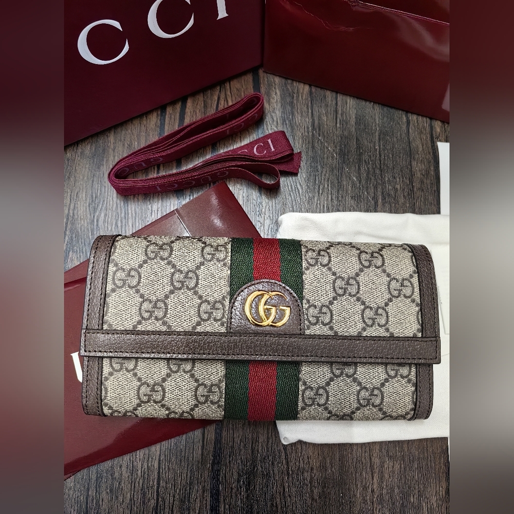 Gucci Ophidia GG Continental Wallet